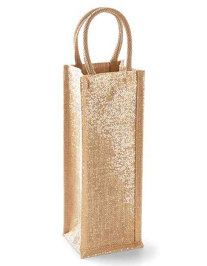 Shimmer Jute Bottle Bag - WM433