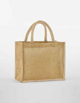 Natural Starched Jute Midi Bag - WM473