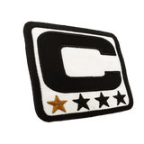 Captainpatch 6.5×6.5cm zum aufnähen – Weiss V1