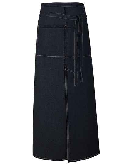 Jeans Bistro Apron With Split - X992