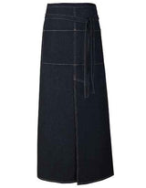 Jeans Bistro Apron With Split and Pocket - X992