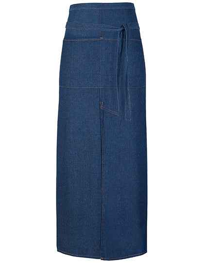 Jeans Bistro Apron With Split and Pocket - X992