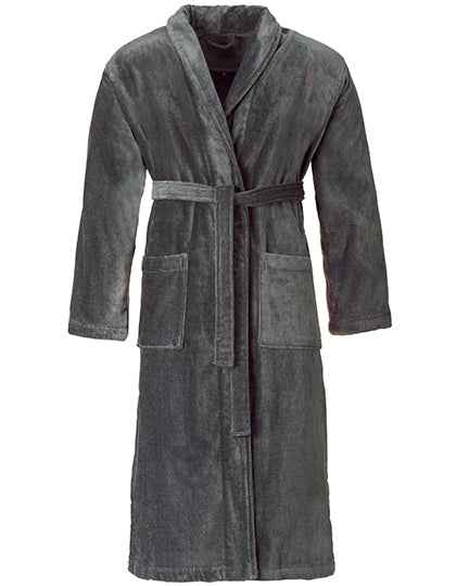 Velours Bademantel Feeling / Schalkragen - XF011