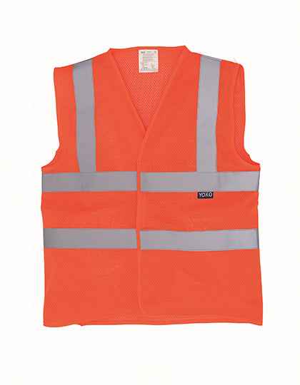 Hi-Vis Top Cool Recycled Open Mesh Waistcoat - YK120
