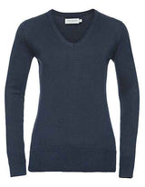 Ladies´ V-Neck Knitted Pullover - Z710F