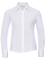 Ladies' Long Sleeve Fitted Polycotton Poplin Shirt - Z924F
