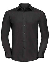 Men's Long Sleeve Tailored Polycotton Poplin Shirt - Z924