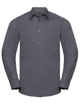 Men's Long Sleeve Tailored Polycotton Poplin Shirt - Z924