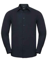 Men's Long Sleeve Tailored Polycotton Poplin Shirt - Z924