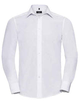 Men's Long Sleeve Tailored Polycotton Poplin Shirt - Z924
