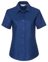 Ladies' Short Sleeve Tailored Oxford Shirt - Z933F