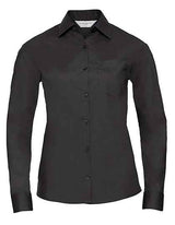 Ladies' Long Sleeve Classic Polycotton Poplin Shirt - Z934F