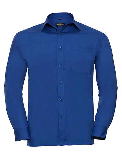 Men's Long Sleeve Classic Polycotton Poplin Shirt - Z934