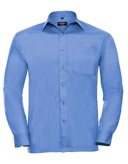 Men's Long Sleeve Classic Polycotton Poplin Shirt - Z934