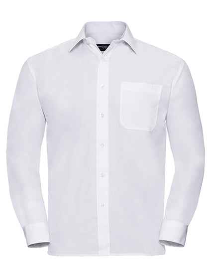 Men's Long Sleeve Classic Polycotton Poplin Shirt - Z934
