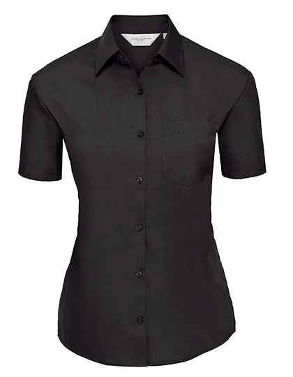 Ladies' Short Sleeve Classic Polycotton Poplin Shirt - Z935F