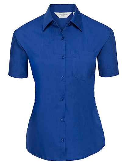 Ladies' Short Sleeve Classic Polycotton Poplin Shirt - Z935F