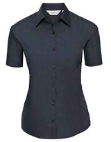 Ladies' Short Sleeve Classic Polycotton Poplin Shirt - Z935F