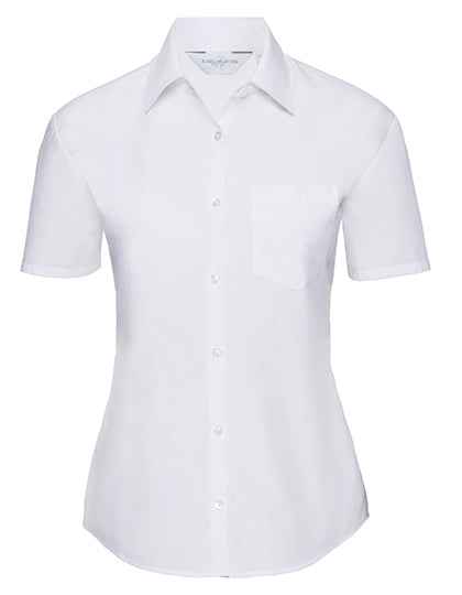 Ladies' Short Sleeve Classic Polycotton Poplin Shirt - Z935F
