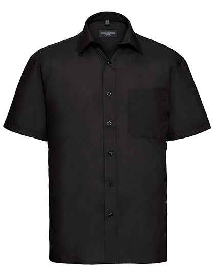 Men's Short Sleeve Classic Polycotton Poplin Shirt - Z935