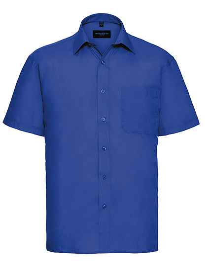Men's Short Sleeve Classic Polycotton Poplin Shirt - Z935