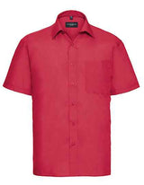 Men's Short Sleeve Classic Polycotton Poplin Shirt - Z935