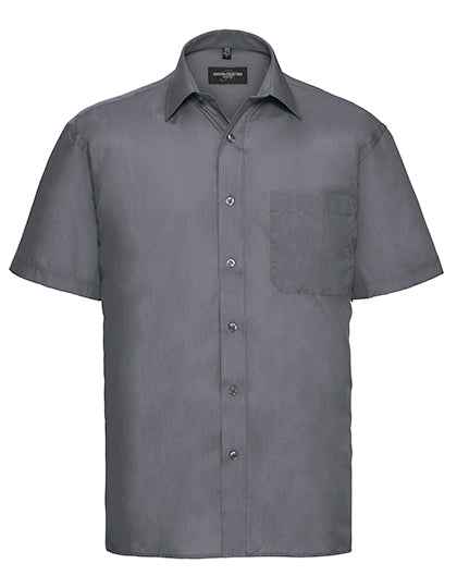 Men's Short Sleeve Classic Polycotton Poplin Shirt - Z935