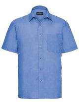 Men's Short Sleeve Classic Polycotton Poplin Shirt - Z935