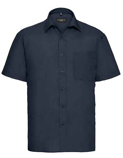 Men's Short Sleeve Classic Polycotton Poplin Shirt - Z935