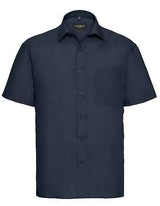Men's Short Sleeve Classic Polycotton Poplin Shirt - Z935