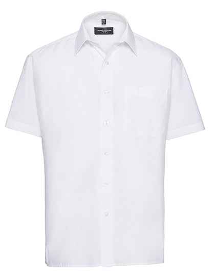 Men's Short Sleeve Classic Polycotton Poplin Shirt - Z935