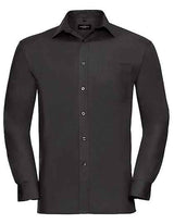 Men's Long Sleeve Classic Pure Cotton Poplin Shirt - Z936