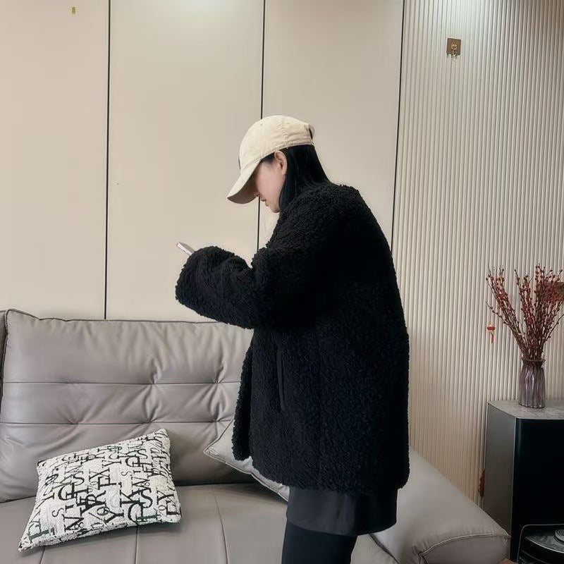 Damen Kunstfell-Jacke Vielseitiges Top