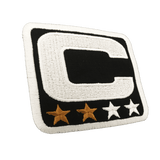 Captainpatch 6.5×6.5cm zum aufnähen – Schwarz V1