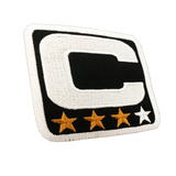 Captainpatch 6.5×6.5cm zum aufnähen – Schwarz V1