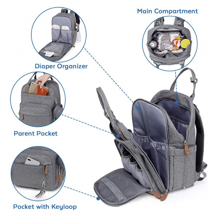 Damen Rucksack Kariert Wasserdicht Multifunktional Große Kapazität