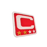 Captainpatch 6.5×6.5cm zum aufnähen – Rot V1