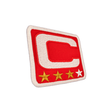 Captainpatch 6.5×6.5cm zum aufnähen – Rot V1