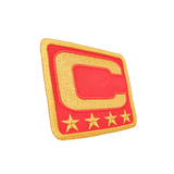Captainpatch 6.5×6.5cm zum aufnähen – Rot V1