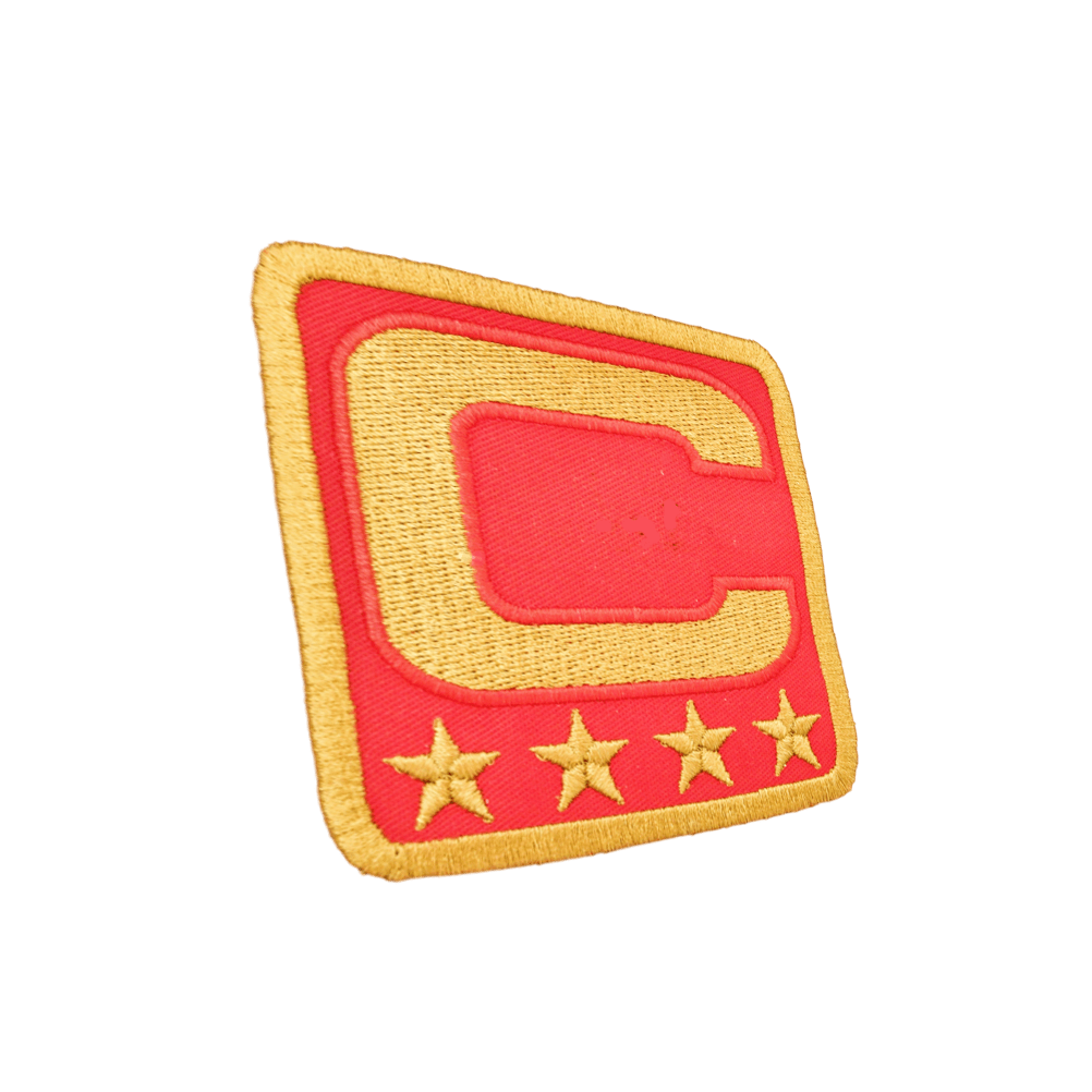Captainpatch 6.5×6.5cm zum aufnähen – Rot V1